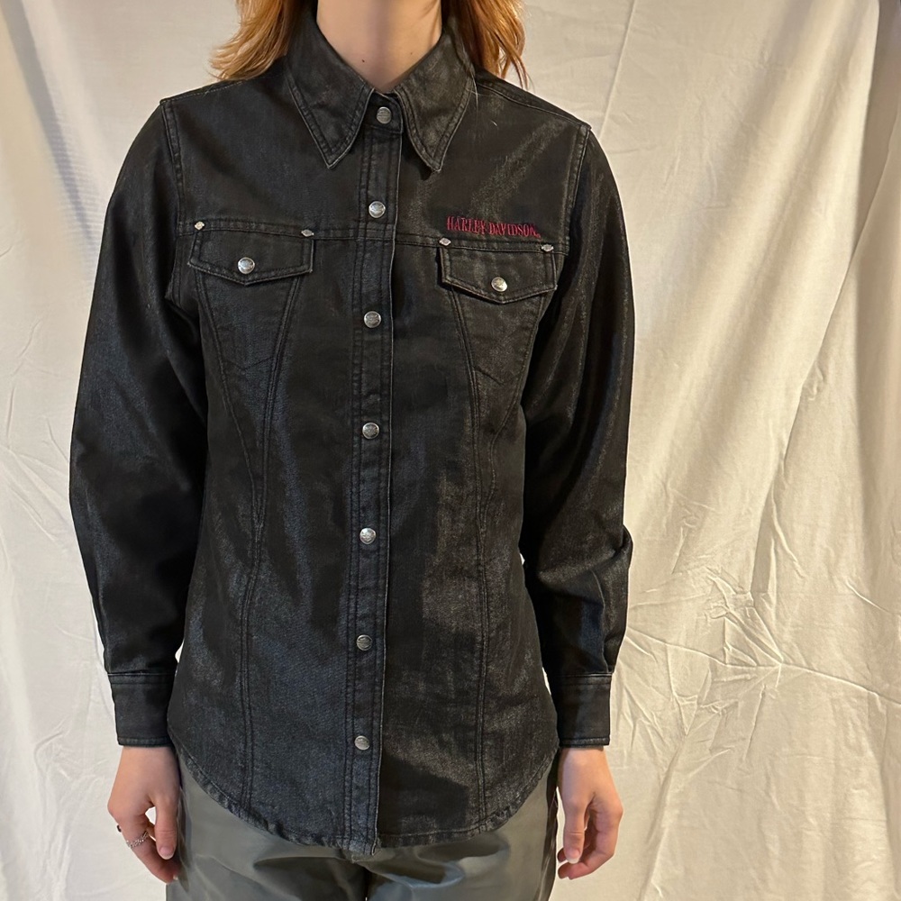 Harley Davidson Button Up Jacket - image 3